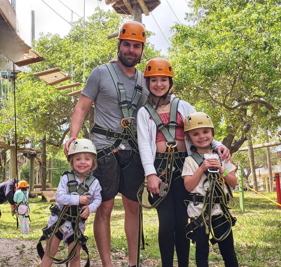 Cocoa Beach: Aerial Adventure Park Ticket - Yellow courses: intermediate lines where the challenge ramps up