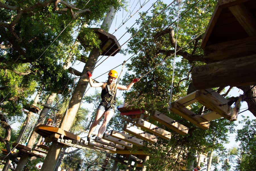 Cocoa Beach: Aerial Adventure Park Ticket - Kids and family setup: the separate kids course you’ll be glad exists