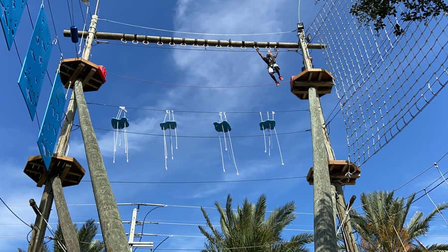 Cocoa Beach: Aerial Adventure Park Ticket - Ground school first: learning how to move safely on ropes