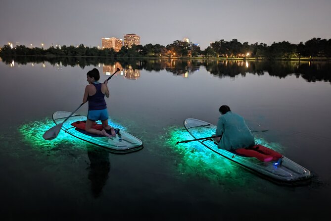 LED Glow in the Dark Clear Kayak or Paddleboard in Paradise - Seeing Aquatic Life in the Light: Colors, Dry Bags, and Photo Time
