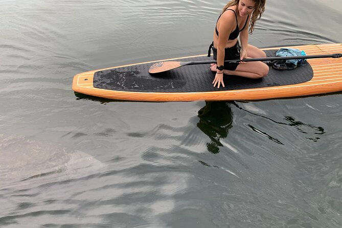 Orlando Manatee and Olde Florida History Adventure Tour - SUP and kayak setup: Three Brothers gear, paddles, and life vests