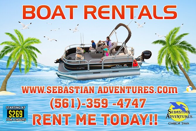 Pontoon Boat Rental in Sebastian (FL) with Sebastian Adventures - Boat Layout That Works: Fishing Seats, Livewell, and Rod Holders