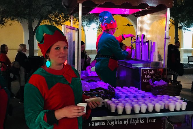 St. Augustine Nights of Lights Celebration from Orlando - St. George Street stop: where the white lights hit hardest